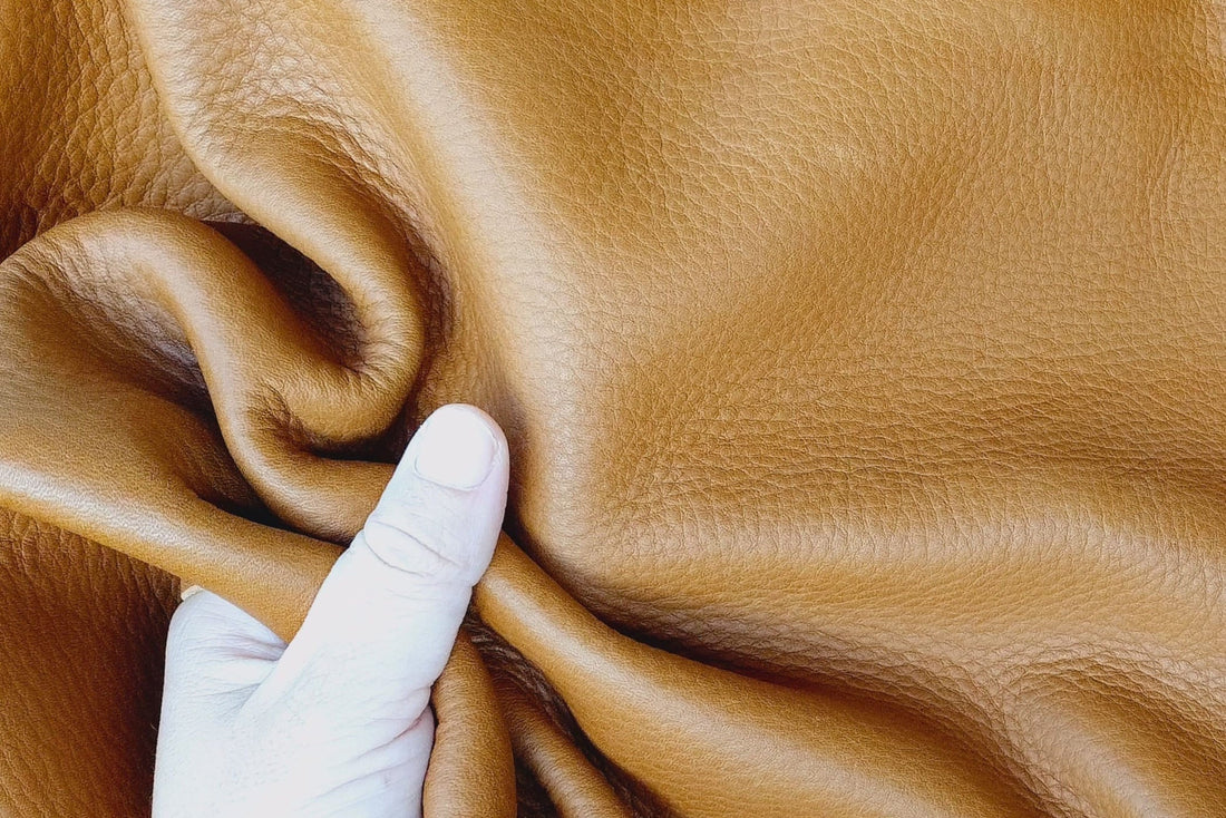 cuir chrome aniline pleine fleur tanné en france