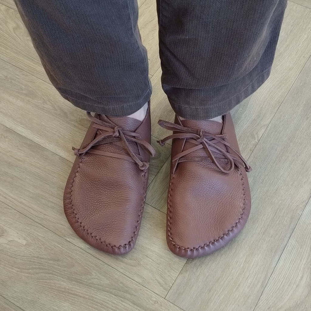 souliers en cuir souple